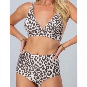 Leopard Print Women's Bikini Set